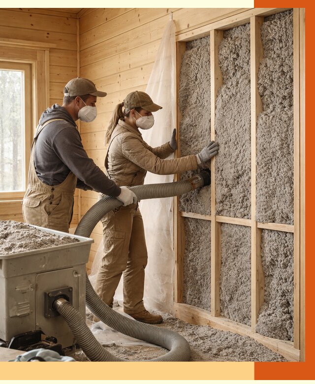 Утепление дачного дома эковатой в Наро-Фоминске от 1486 руб./м2 — комплексно, ТепломастерНр-