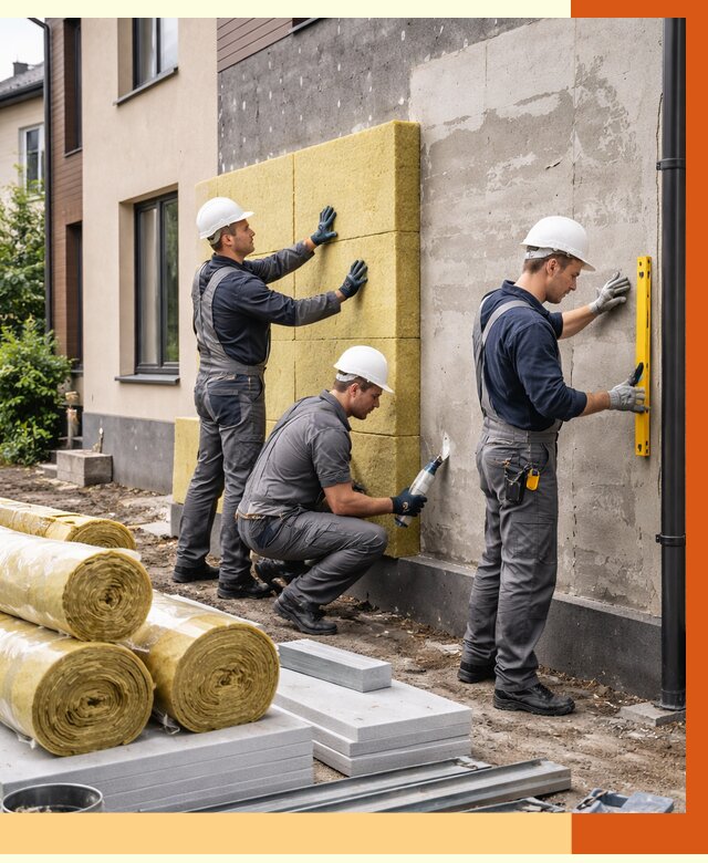 Утепление таунхауса в Наро-Фоминске от 7376 руб/м2 — комплекс под ключ | ТепломастерНр-