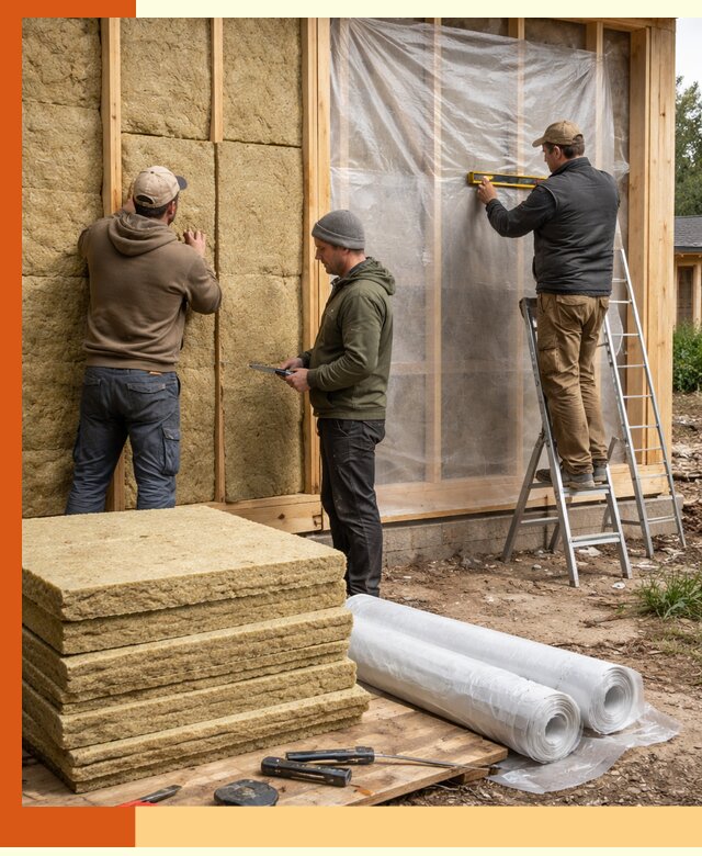 Утепление каркасного дома в Наро-Фоминске под ключ с гарантией качества