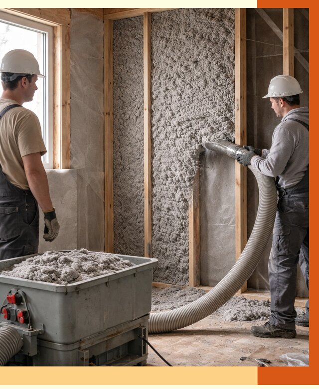 Утепление каркасного дома эковатой в Наро-Фоминске от 1844 руб. | ТепломастерНр-