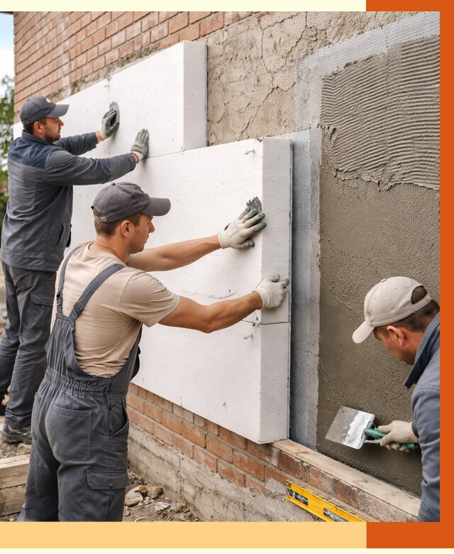 Утепление кирпичного дома в Наро-Фоминске от 4303 руб. под ключ | ТепломастерНр-