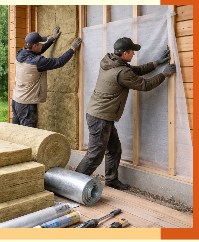 Утепление дома из двойного бруса в Наро-Фоминске от 4918 руб./м² — ТепломастерНр- под ключ