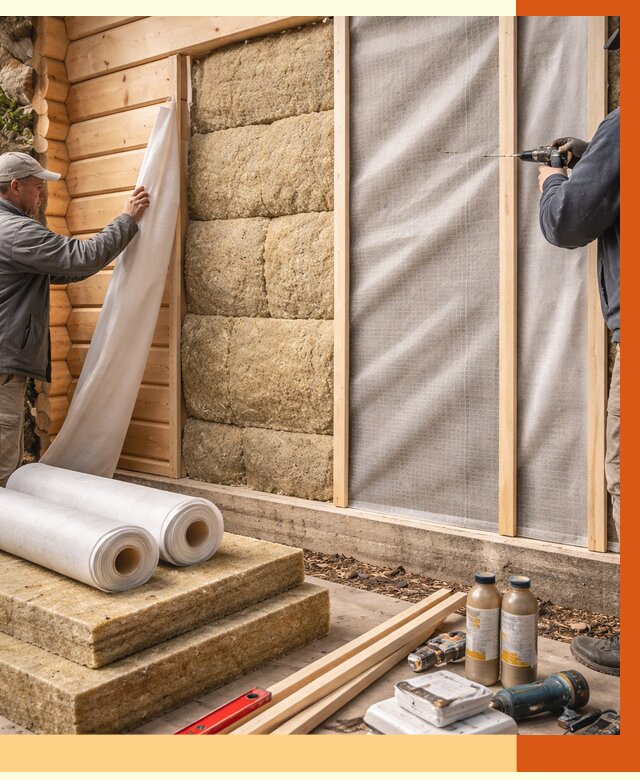 Утепление дома из минибруса в Наро-Фоминске от 4610 руб/м2 — заказать профессионально | ТепломастерНр-