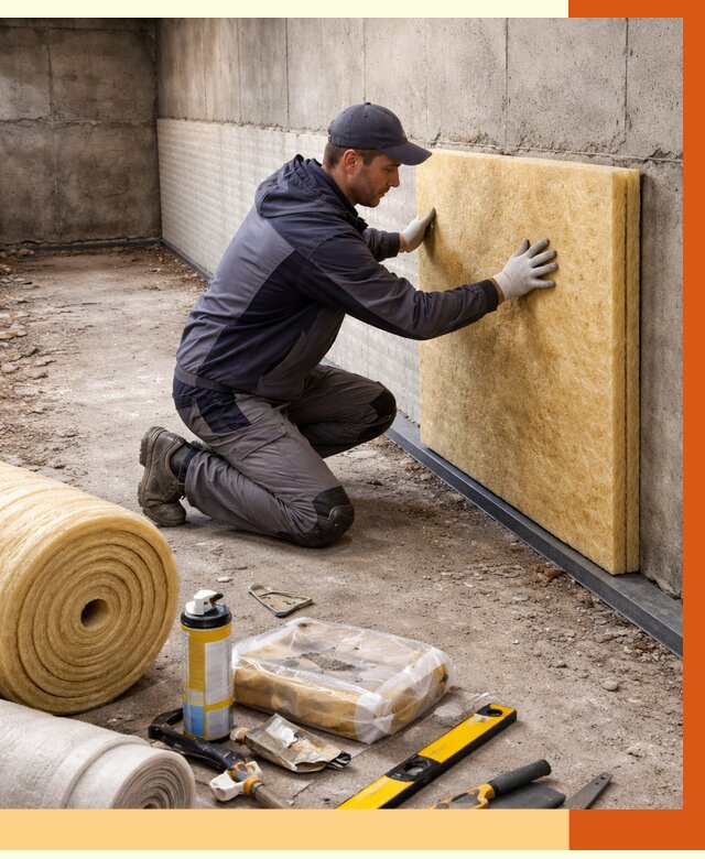 Утепление фундамента изнутри в Наро-Фоминске от 4303 руб./м2 — работы под ключ | ТепломастерНр-