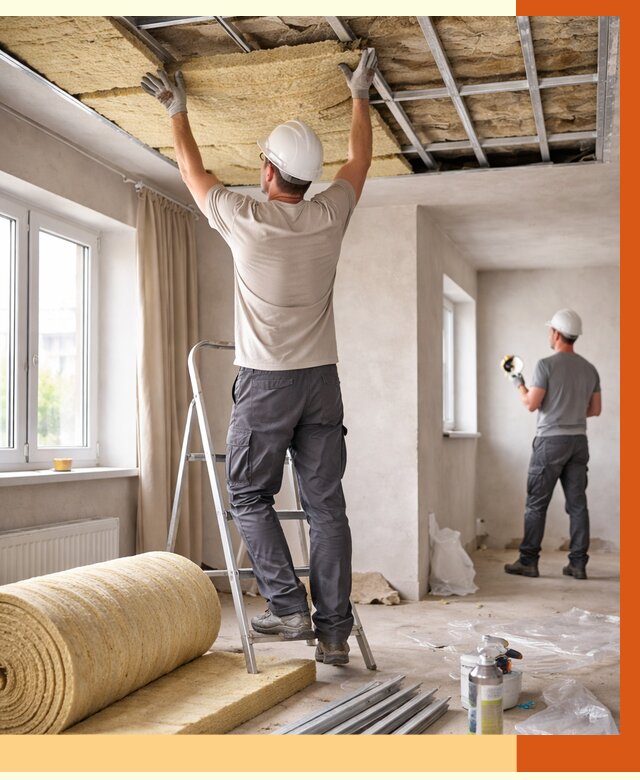 Утепление потолка в частном доме в Наро-Фоминске от 973 руб./м² — работы под ключ | ТепломастерНр-