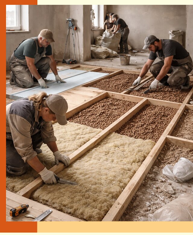 Утепление перекрытий жилых и промышленных зданий в Наро-Фоминске