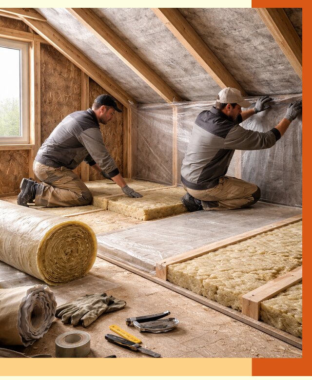 Утепление чердака в Наро-Фоминске от 7684 руб/м² — теплоизоляция и комплексное утепление под ключ | ТепломастерНр-