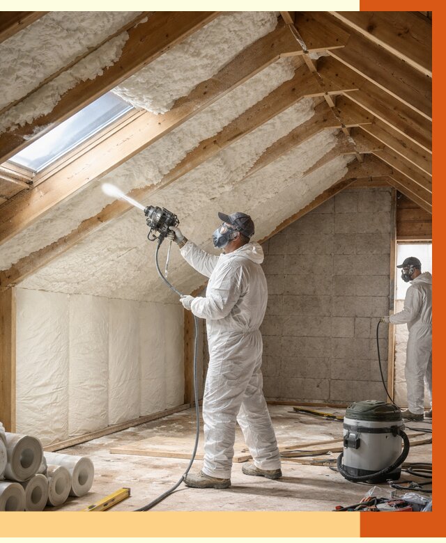 Утепление мансарды ППУ в Наро-Фоминске от 2817 руб./м² — заказать под ключ | ТепломастерНр-