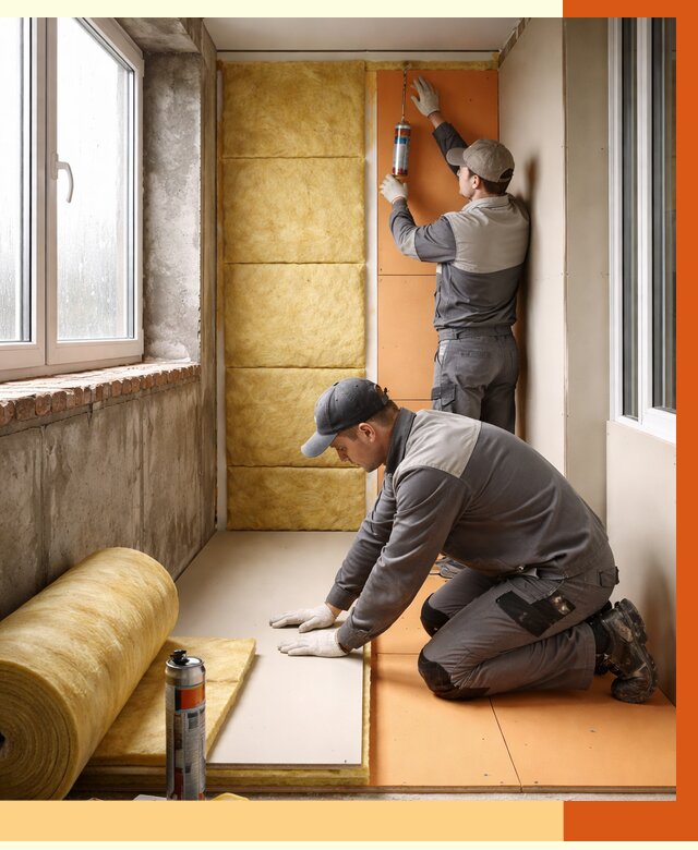 Утепление лоджии под ключ в Наро-Фоминске от 6659 руб/м2 — комплексное решение | ТепломастерНр-