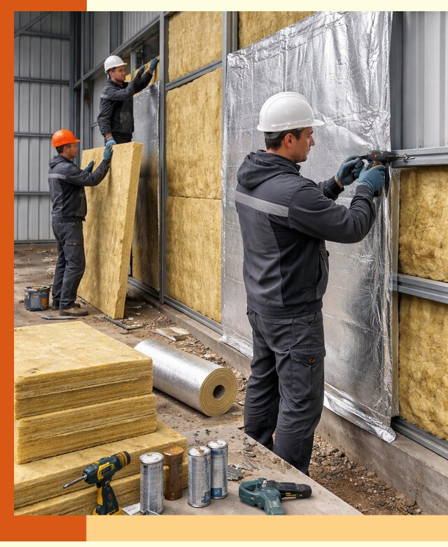 Утепление металлического ангара профессионально в Наро-Фоминске