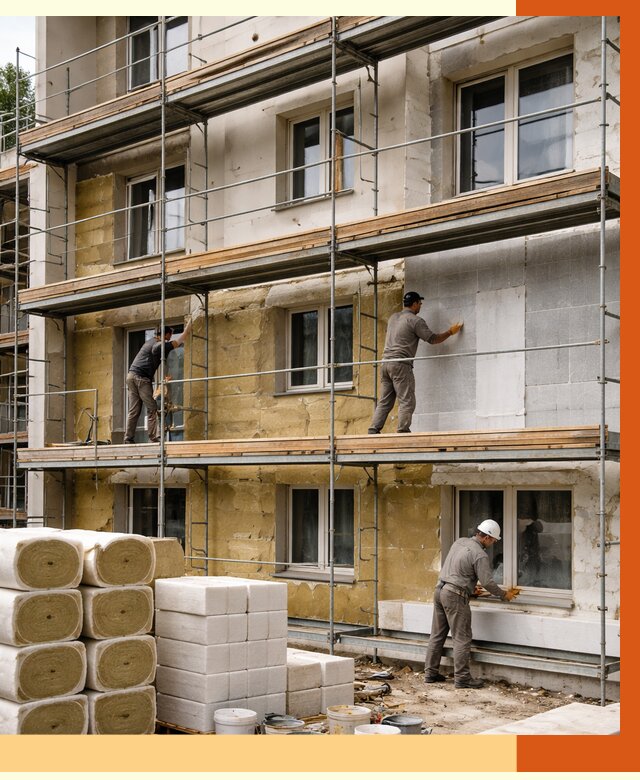 Утепление гостиницы в Наро-Фоминске от 7376 руб./м2 — комплексно, ППУ, под ключ | ТепломастерНр-