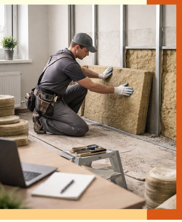 Утепление офиса в Наро-Фоминске от 4610 руб/м2 — комплексное утепление офиса под ключ | ТепломастерНр-