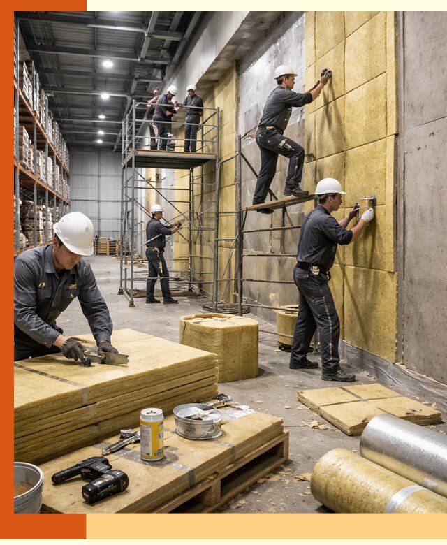 Утепление логистического центра в Наро-Фоминске качественно и экономично