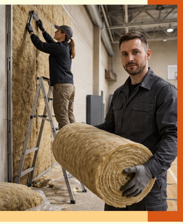 Утепление спортзала в Наро-Фоминске от 7684 руб/м2 — комплексное утепление под ключ | ТепломастерНр-