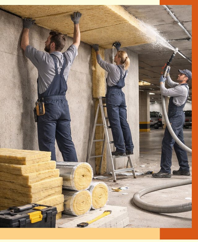 Утепление паркинга в Наро-Фоминске от 6967 руб./м2 — работы под ключ | ТепломастерНр-