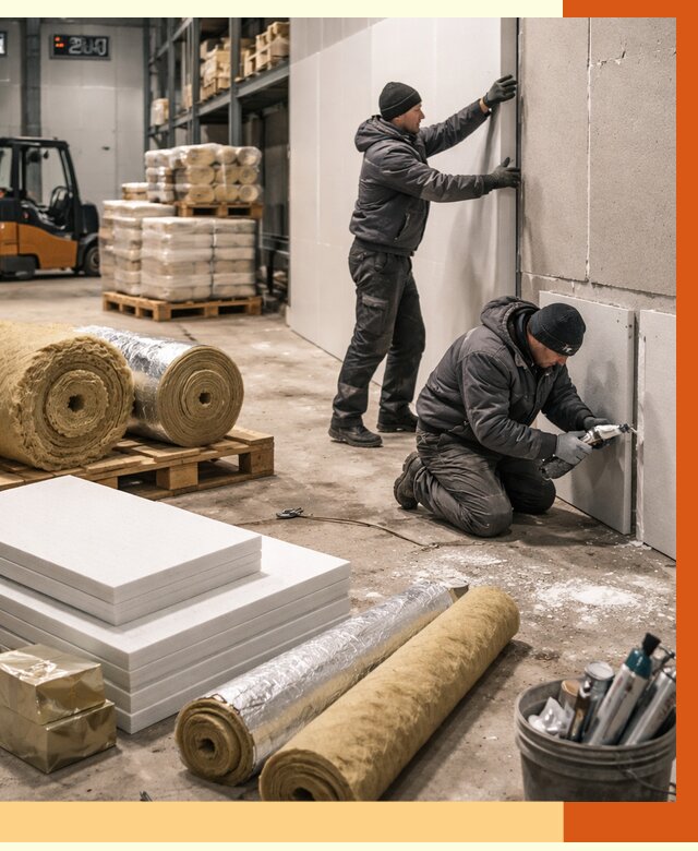 Утепление холодного склада в Наро-Фоминске от 8708 руб/м2 — комплексное под ключ | ТепломастерНр-