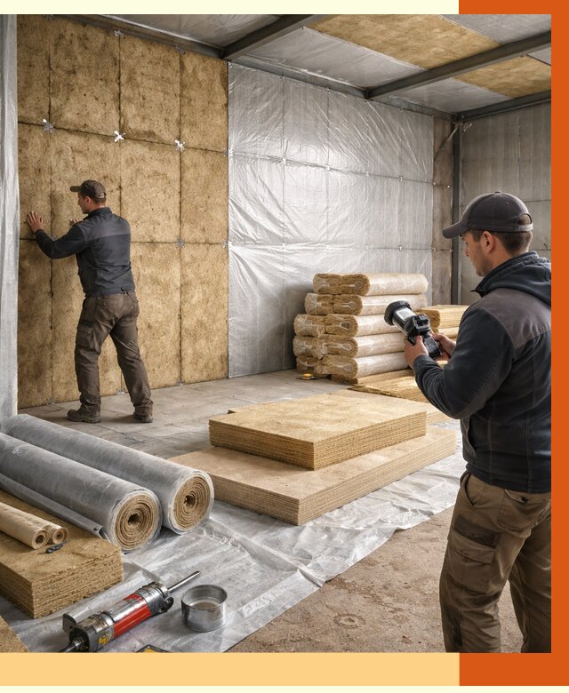 Утепление теплого склада в Наро-Фоминске под ключ от 11782 руб/м² | ТепломастерНр-