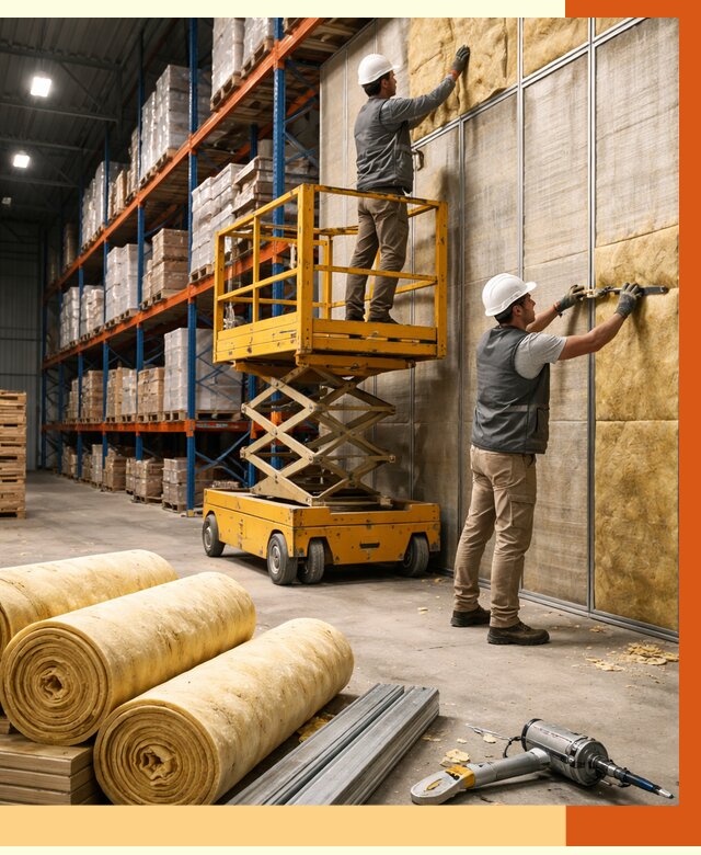 Утепление торгового склада в Наро-Фоминске от 3278 руб/м2 — комплексно и под ключ | ТепломастерНр-