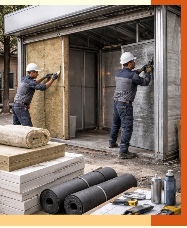 Утепление павильона шаурма в Наро-Фоминске под ключ от 1229 руб. за м² | ТепломастерНр-