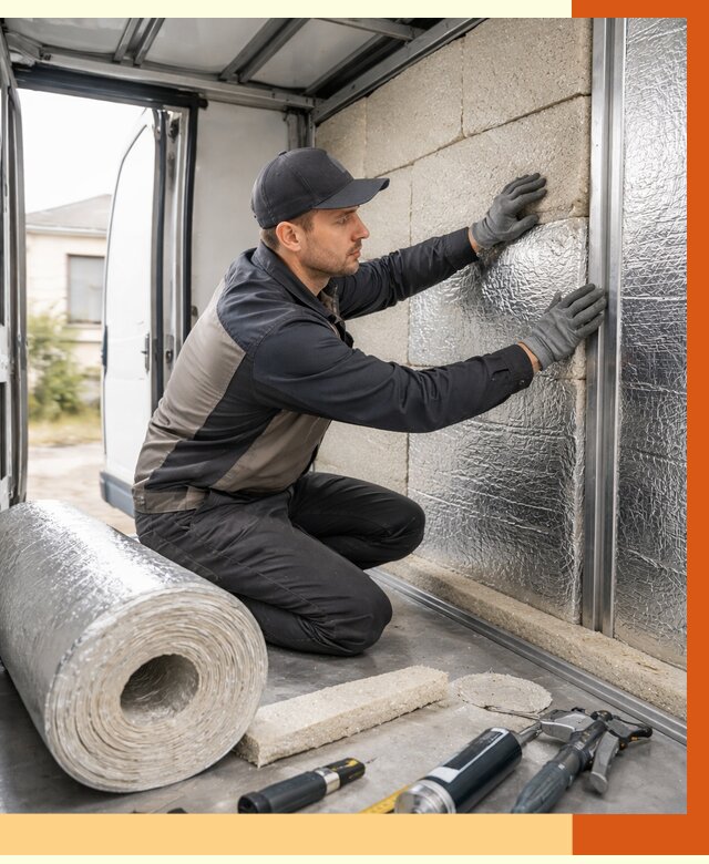 Утепление фургона рефрижератора в Наро-Фоминске от 12806 руб./м² под ключ | ТепломастерНр-