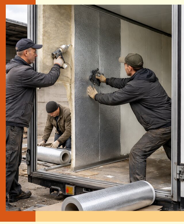 Утепление холодильного кузова в Наро-Фоминске — монтаж и теплоизоляция