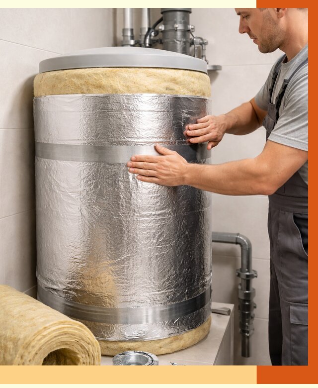 Утепление бойлера в Наро-Фоминске от 4610 руб. под ключ | Утепление ППУ | ТепломастерНр-