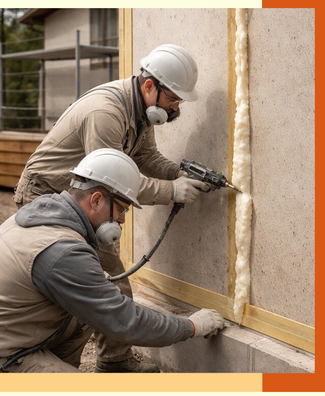 Утепление сип панелей ППУ в Наро-Фоминске от 4918 руб. под ключ | ТепломастерНр-