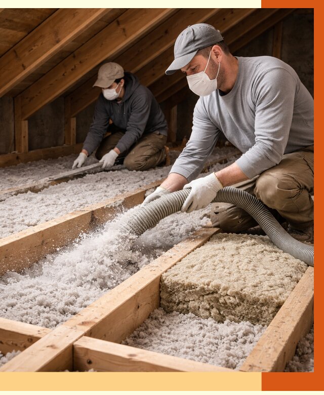 Заполнение полостей чердачного перекрытия в Наро-Фоминске от 4610 руб. | ТепломастерНр-