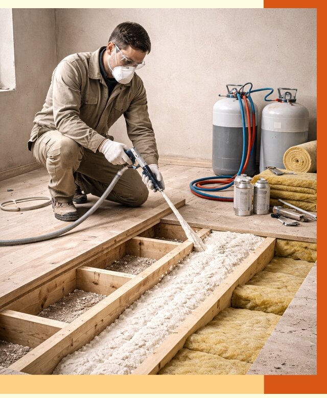 Заполнение полостей межэтажного перекрытия в Наро-Фоминске от 4303 руб. | ТепломастерНр-