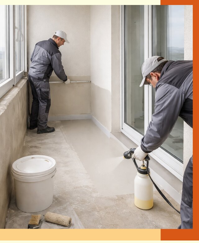 Утепление балкона жидкой теплоизоляцией в Наро-Фоминске от 5891 руб./м2 | ТепломастерНр-