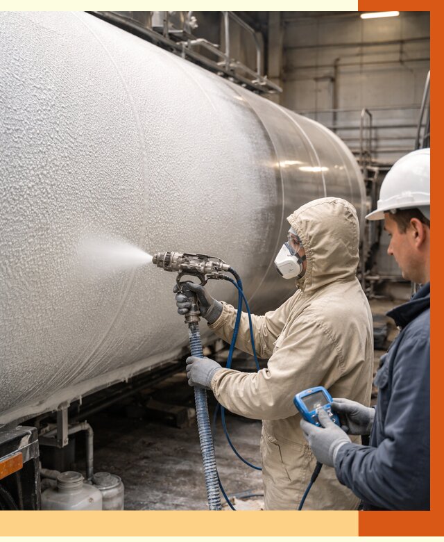 Утепление автоцистерны жидкой теплоизоляцией в Наро-Фоминске от 14855 руб. под ключ | ТепломастерНр-