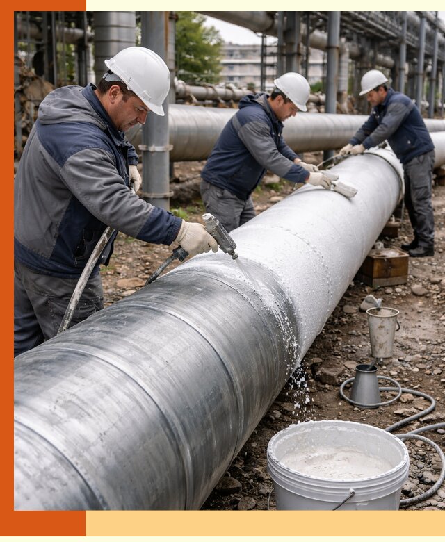 Утепление теплотрассы жидкой теплоизоляцией в Наро-Фоминске