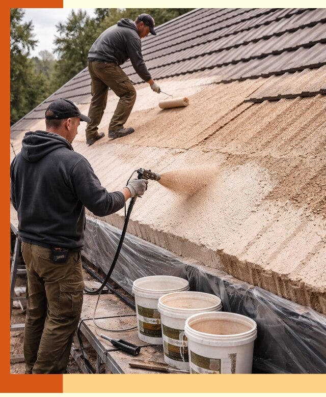 Утепление кровли жидкой пробкой в Наро-Фоминске для домов и зданий