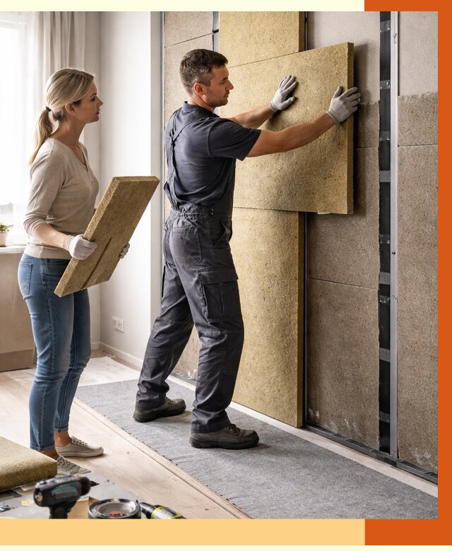 Профессиональная шумоизоляция квартиры в Наро-Фоминске от 7684 руб. за м2 | ТепломастерНр-