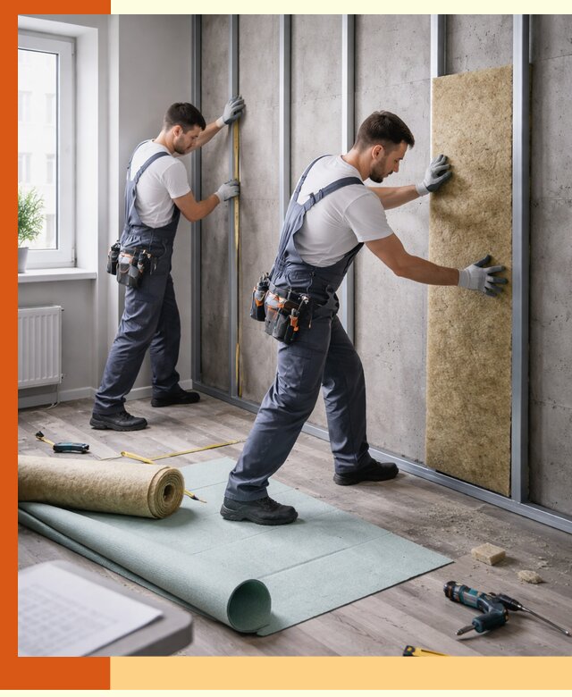 Шумоизоляция квартиры под ключ в Наро-Фоминске — профессионально и гарантированно