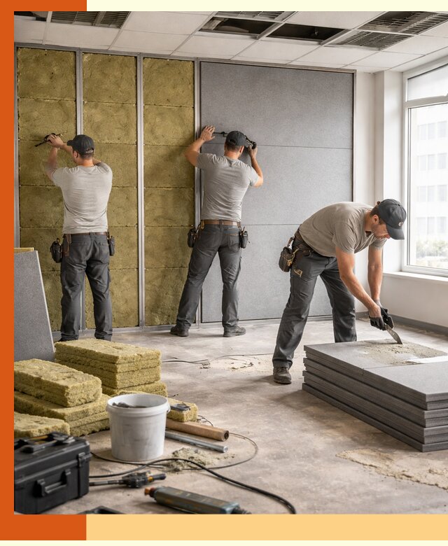 Профессиональная шумоизоляция офисов в Наро-Фоминске для комфорта сотрудников