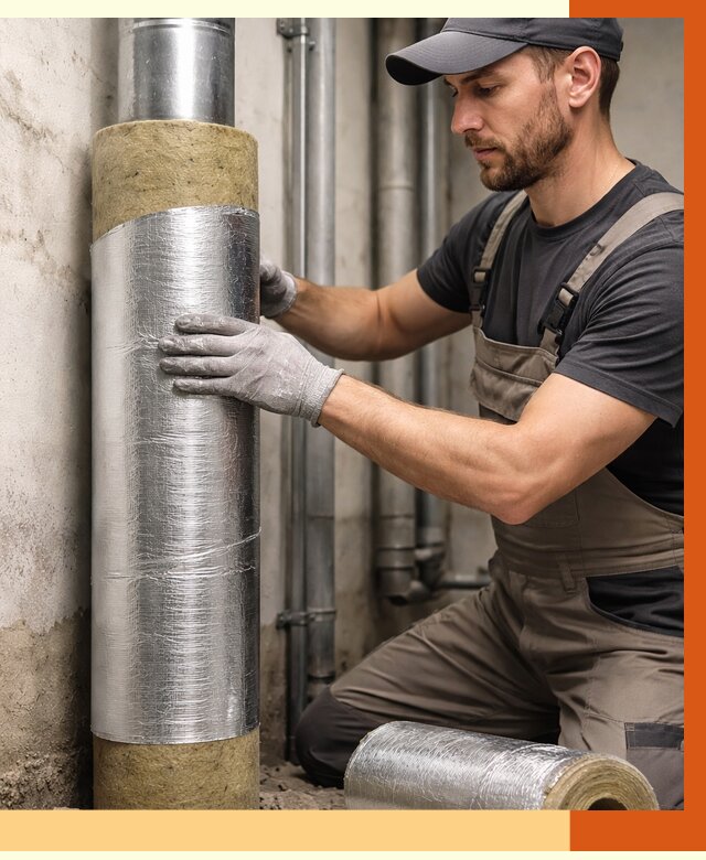 Шумоизоляция труб в Наро-Фоминске от 1229 руб. — шумоподавление и звукоизоляция труб | ТепломастерНр-