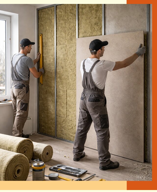 Шумоизоляция стен в Наро-Фоминске от 4610 руб/м2 — звукоизоляция стен под ключ | ТепломастерНр-