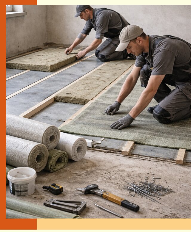 Шумоизоляция пола в Наро-Фоминске — профессиональная звукоизоляция помещений