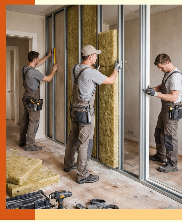 Шумоизоляция межкомнатных перегородок в Наро-Фоминске эффективно и надёжно