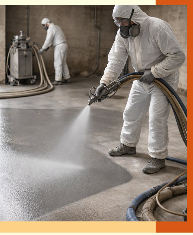 Гидроизоляция полимочевиной в Наро-Фоминске от 8708 руб/м² — напыление полимерной гидроизоляции | ТепломастерНр-