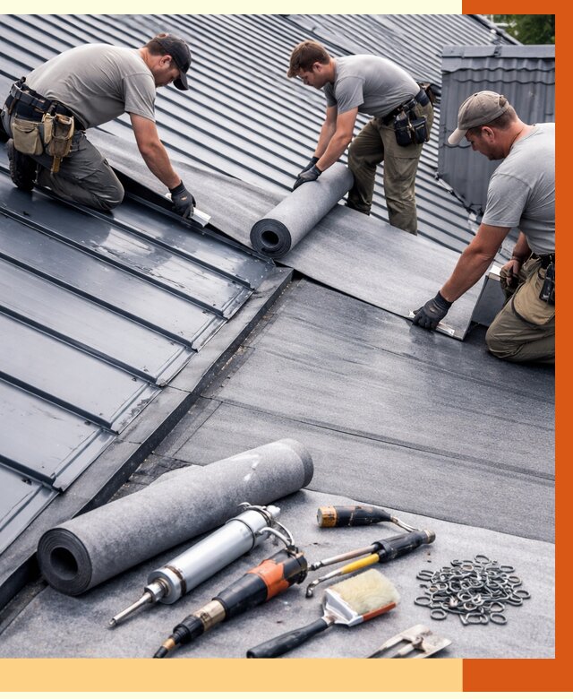 Гидроизоляция металлической кровли полимочевиной в Наро-Фоминске от 8708 руб. | ТепломастерНр-