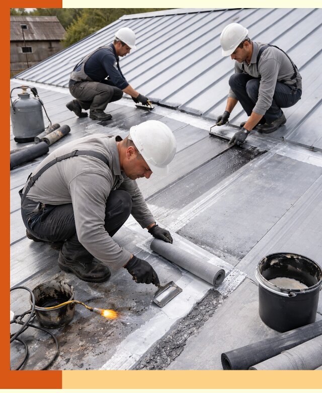 Гидроизоляция металлической кровли с гарантией в Наро-Фоминске