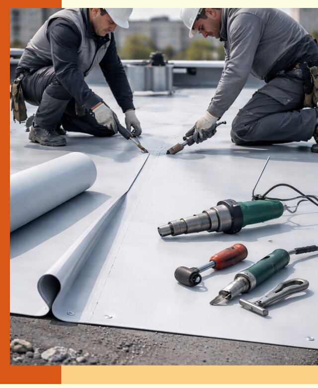 Гидроизоляция мембранной кровли в Наро-Фоминске: монтаж и ремонт быстро