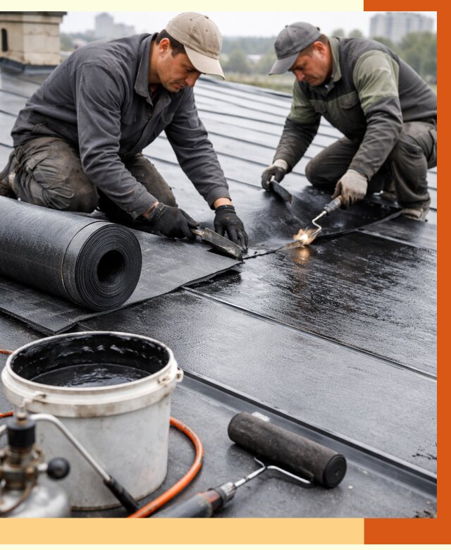 Гидроизоляция фальцевой кровли в Наро-Фоминске от 7684 руб. под ключ | ТепломастерНр-