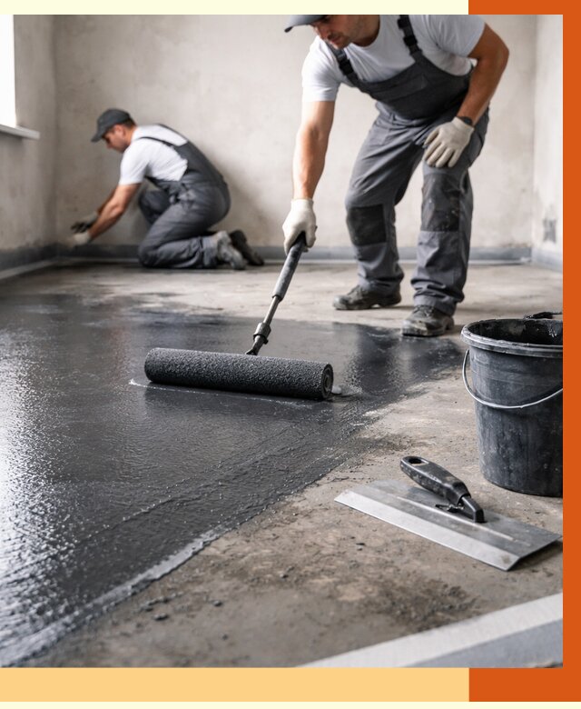 Профессиональная гидроизоляция пола в Наро-Фоминске от 8708 руб. под ключ | ТепломастерНр-