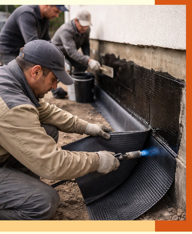 Гидроизоляция цоколя и отмостки в Наро-Фоминске от 8708 руб. — ТепломастерНр-