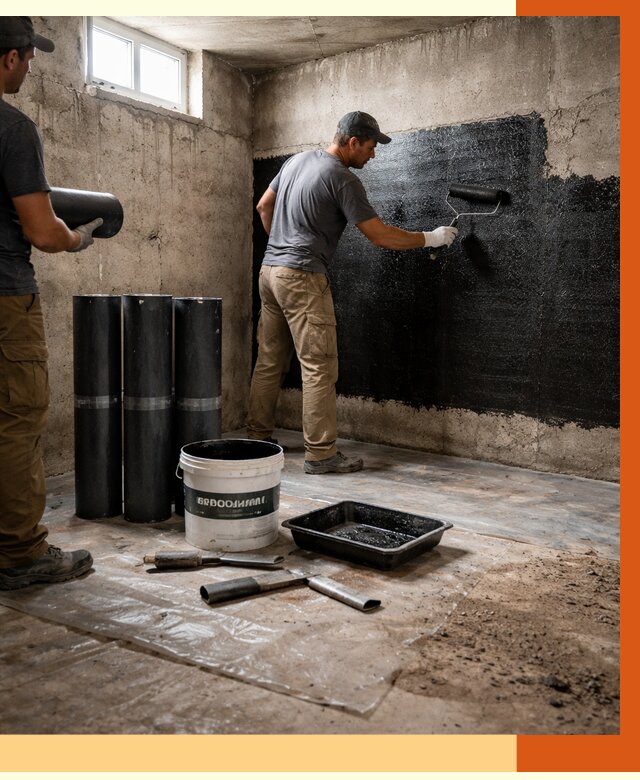 Гидроизоляция подвала в Наро-Фоминске от 3586 руб. под ключ | Профессионально — ТепломастерНр-