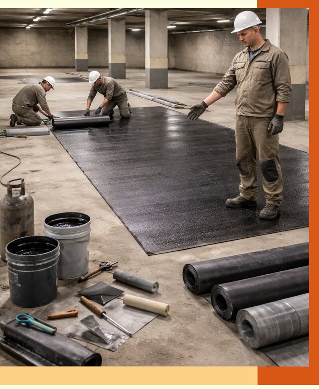 Гидроизоляция паркинга в Наро-Фоминске от 1229 руб/м² — профессиональная защита | ТепломастерНр-