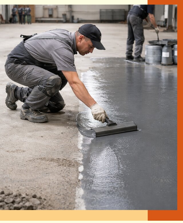 Гидроизоляция промышленного пола в Наро-Фоминске от 1229 руб./м2 — ТепломастерНр- специалисты под ключ